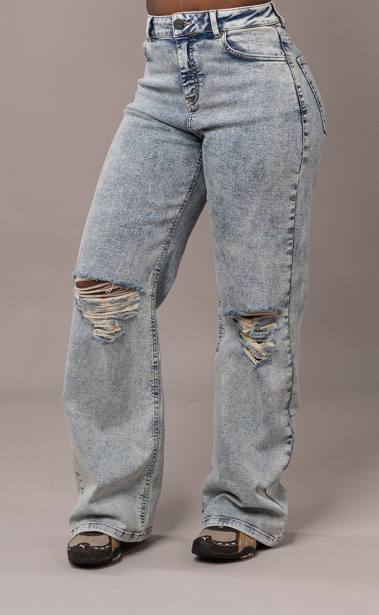 Baggy Ripped - 80s Blue