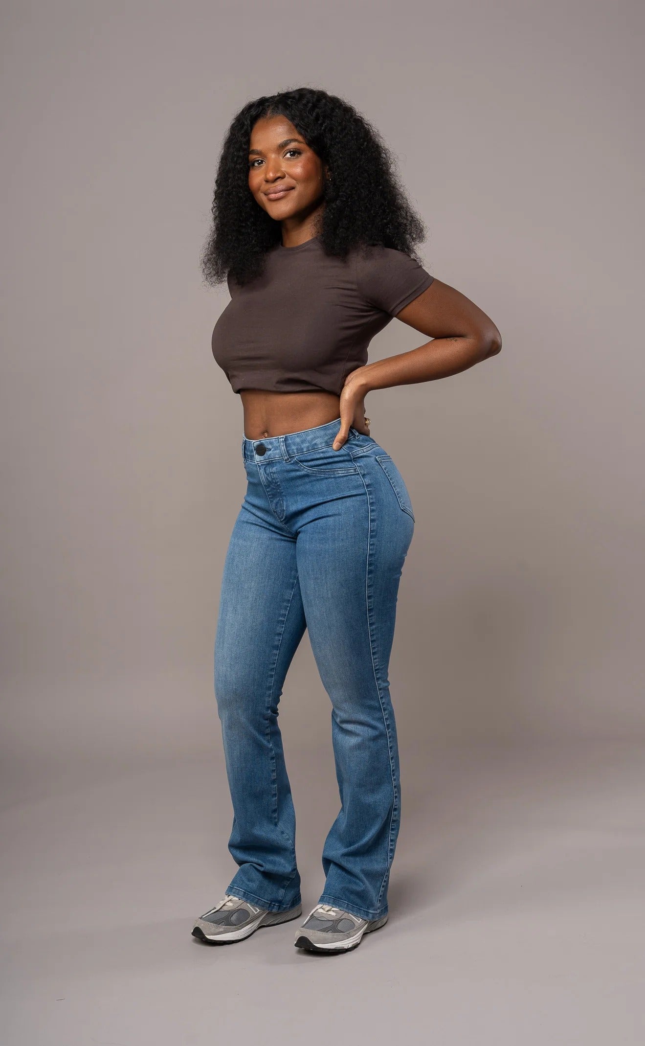 Flared Mid - Azure Blue