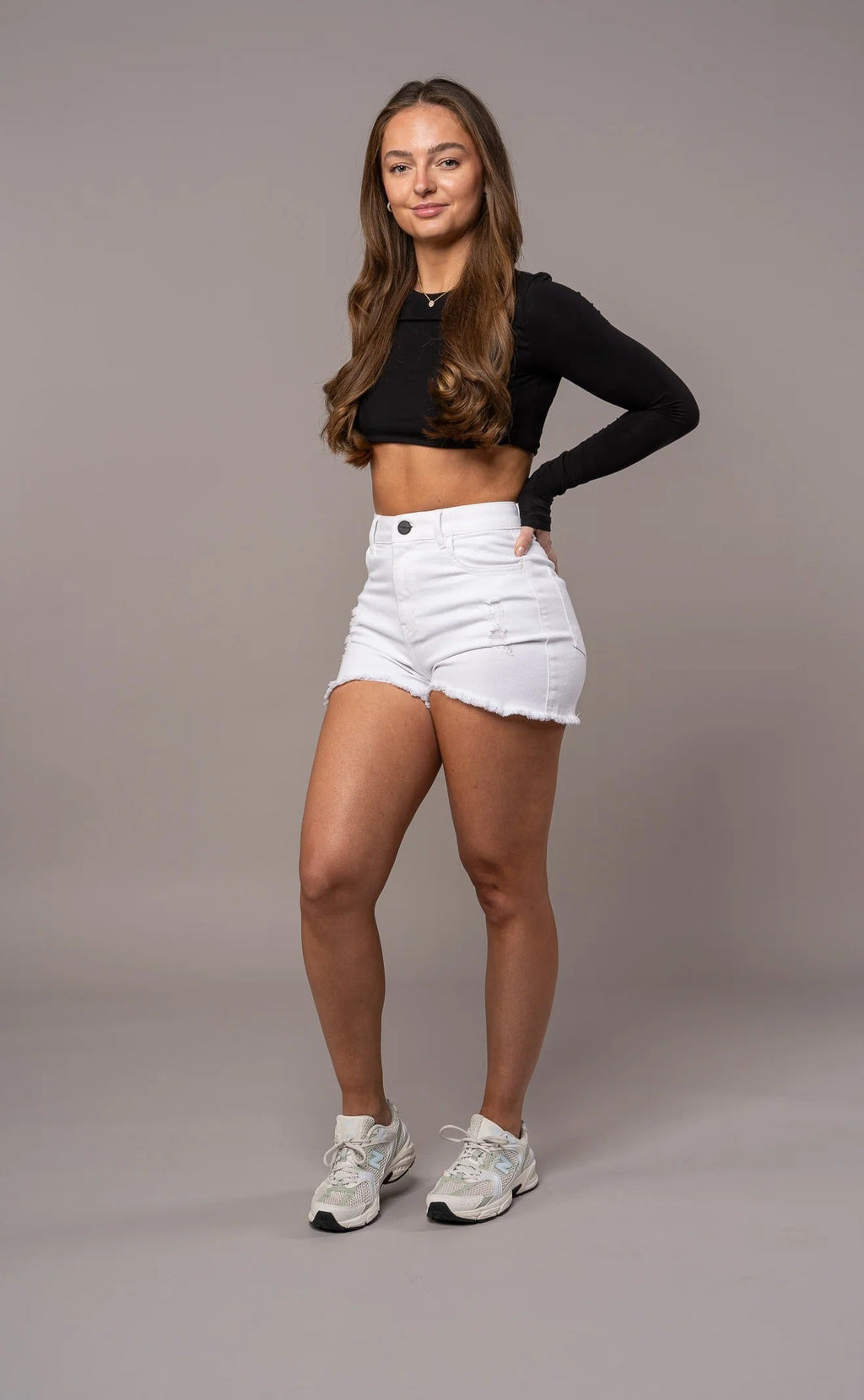 Ripped Shorts - White