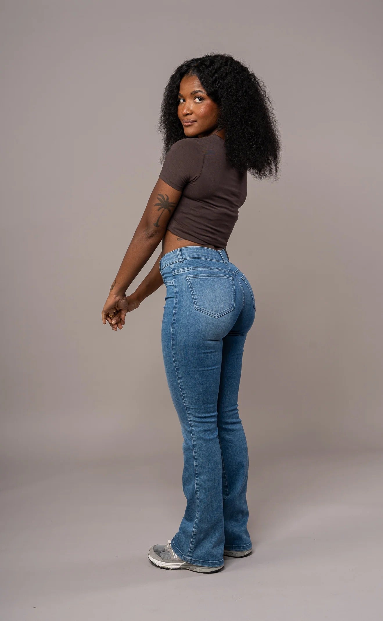 Flared Mid - Azure Blue