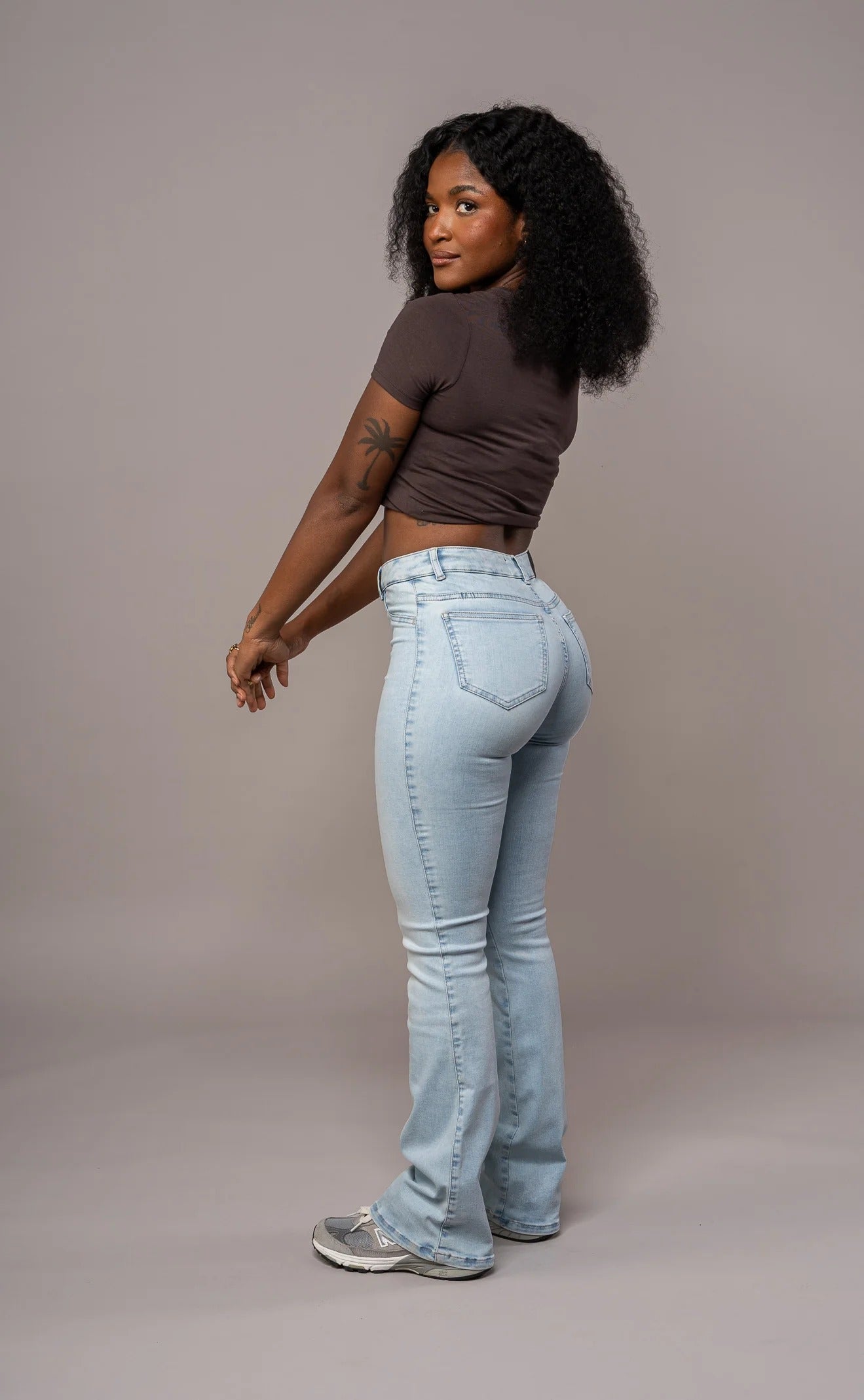 Flared Mid - Vintage Blue