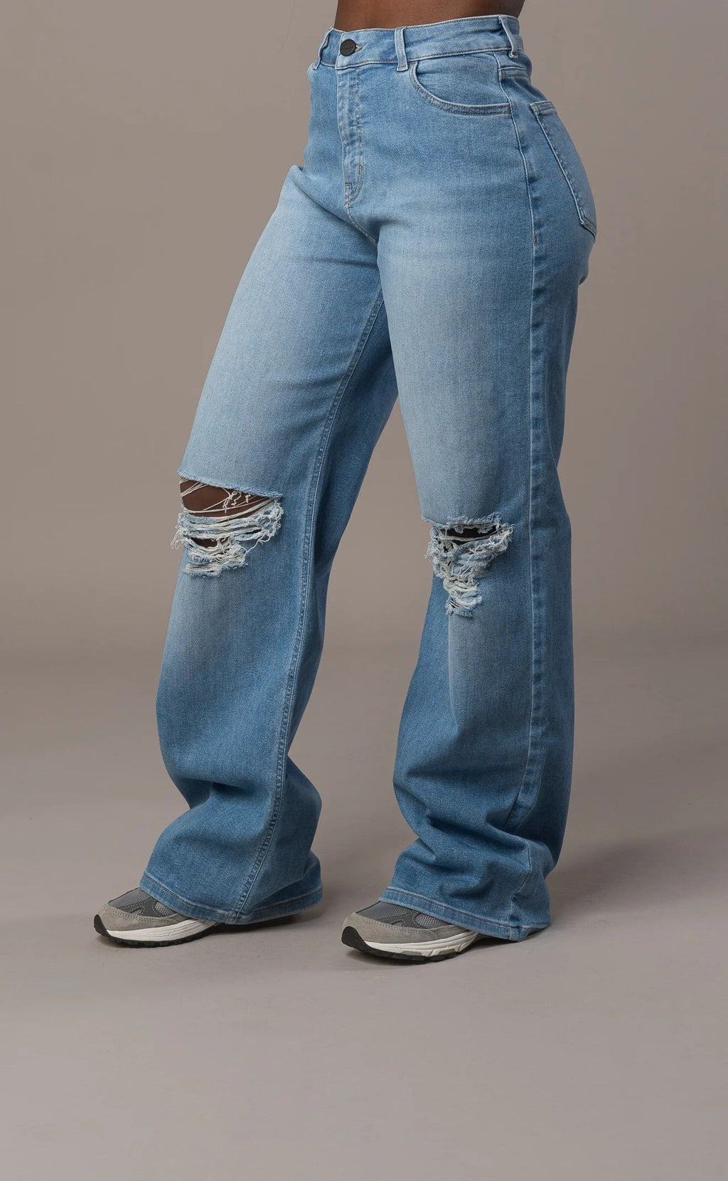 Baggy Ripped - Arctic Light Blue