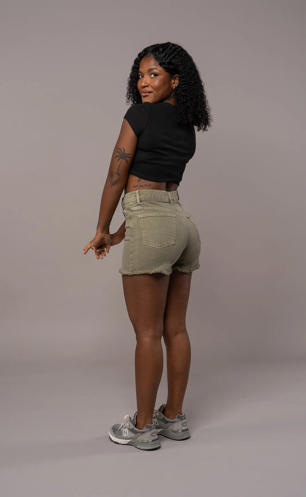 Ripped Shorts - Khaki